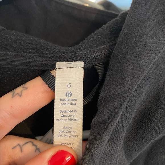 Lululemon Black Zip Up Hoodie - Picture 3 of 4